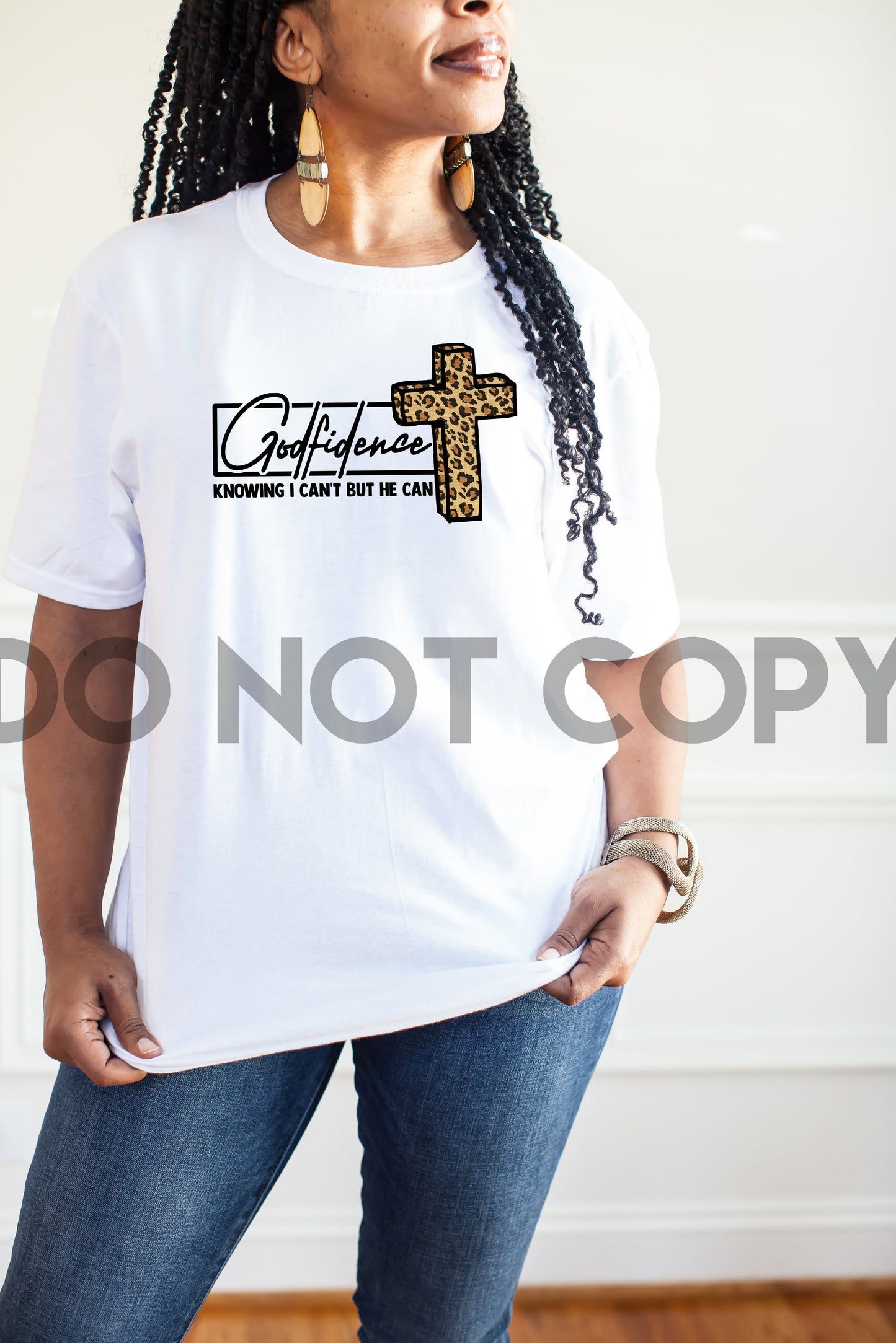 Godfidence Leopard Cross Sublimation print