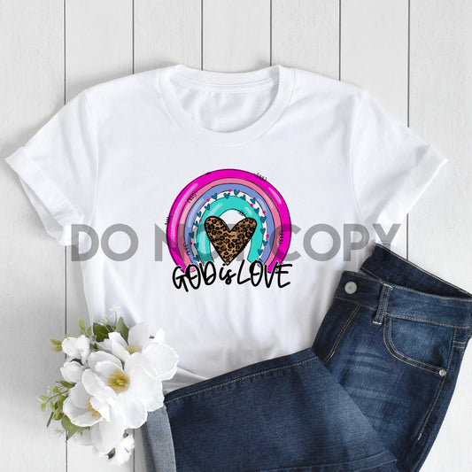 God is Love Rainbow Sublimation Print