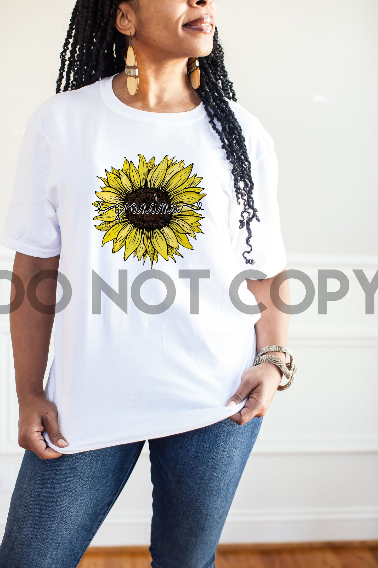 Grandma Sunflower Sublimation print