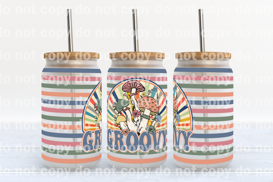 Groovy Mushrooms 16oz Cup Wrap