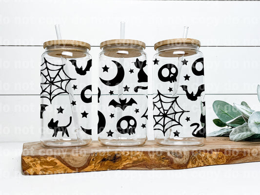 Halloween Cats And Bats 16oz Cup Wrap