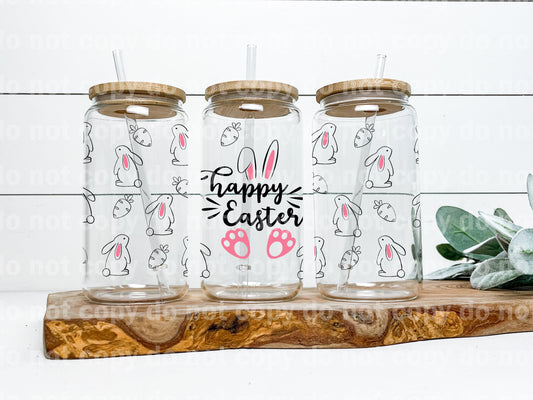 Envoltura de taza de 16 oz de conejitos de Pascua felices