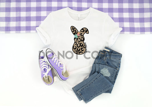 Happy Easter Leopard Peep Sublimation Print
