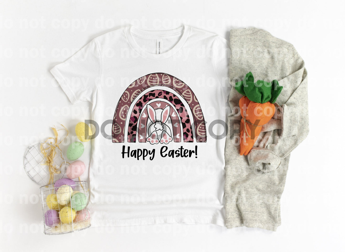 Happy Easter Bunny Rainbow Dream Print or Sublimation Print