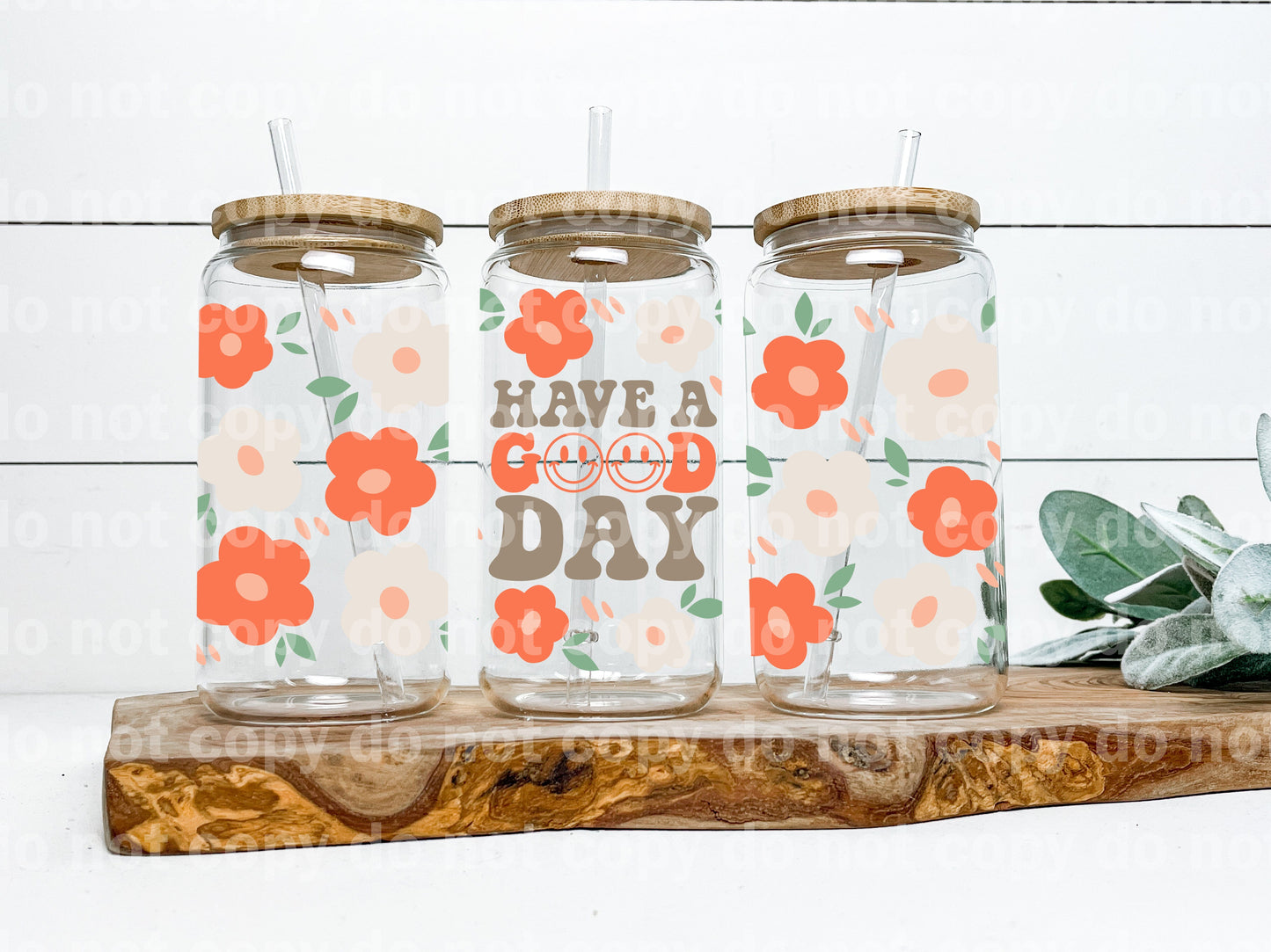 Have A Good Day Flowers 16oz Cup Wrap