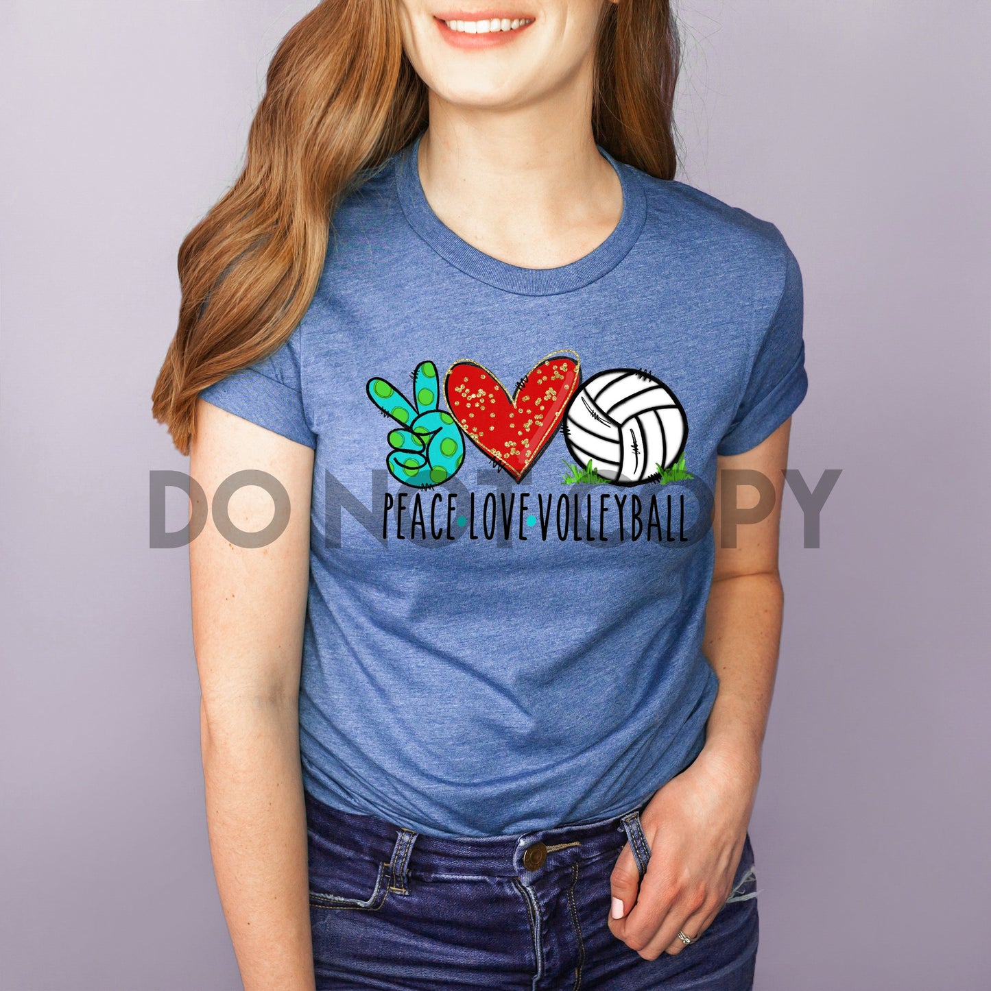 Peace Love Volleyball Dream Print or Sublimation Print