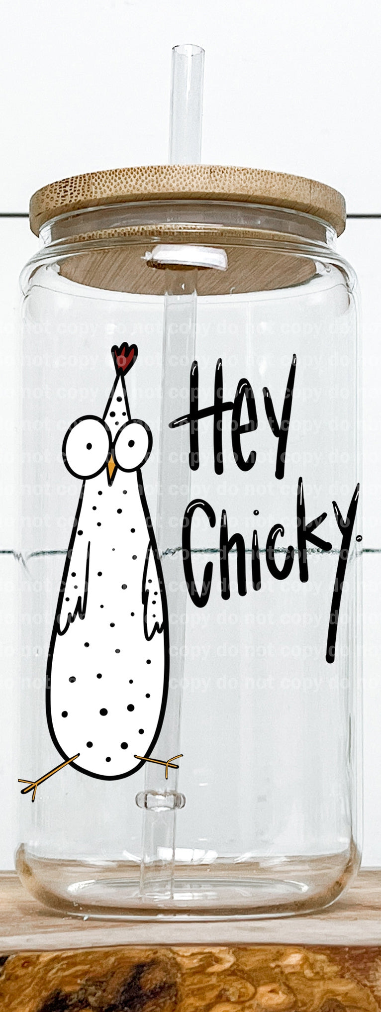 Hey Chicky Decal 3 x 4