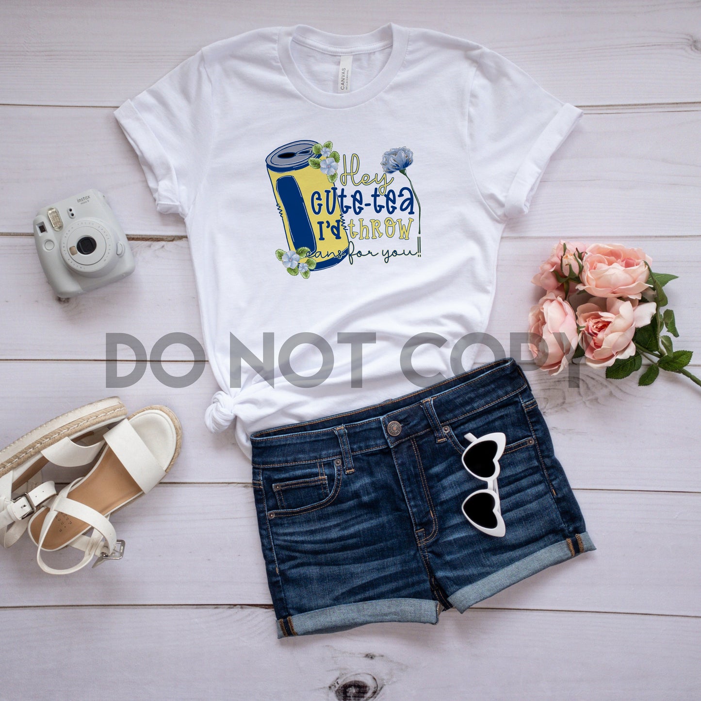 Hey Cute-Tea I'd Throw Cans For You Twisted Tea Sublimation print