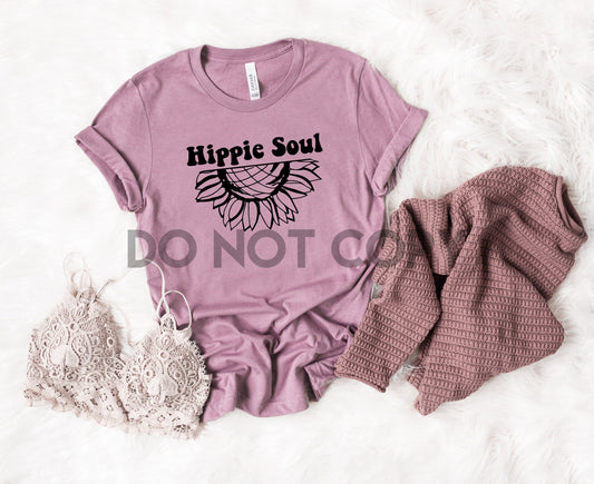 Hippie Soul Girasol transferencia de serigrafía a un color 