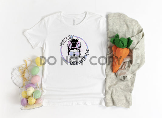 Hippity Hop Far Away From Me Hair Puff Skull With Dots Sublimation print