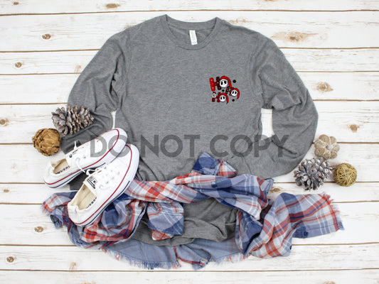 hohoho Jack Christmas Sombrero de bolsillo ALTO CALOR Transferencia de serigrafía a todo color 