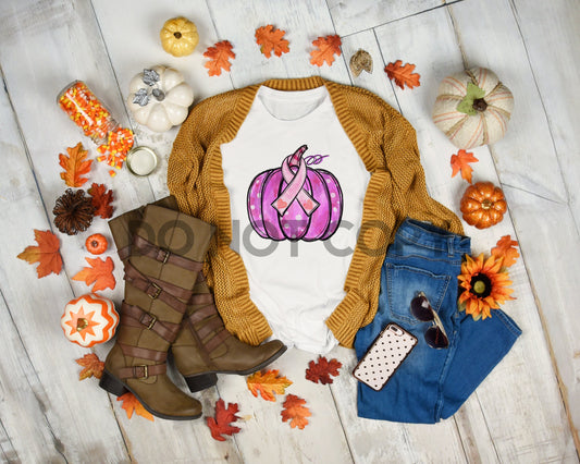 Pink pumpkin Sublimation Print