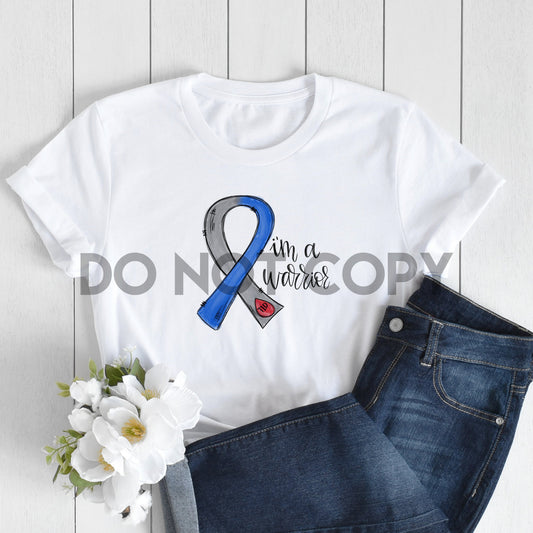 I'm a Warrior Type 1 Diabetes Awareness Ribbon Sublimation Print