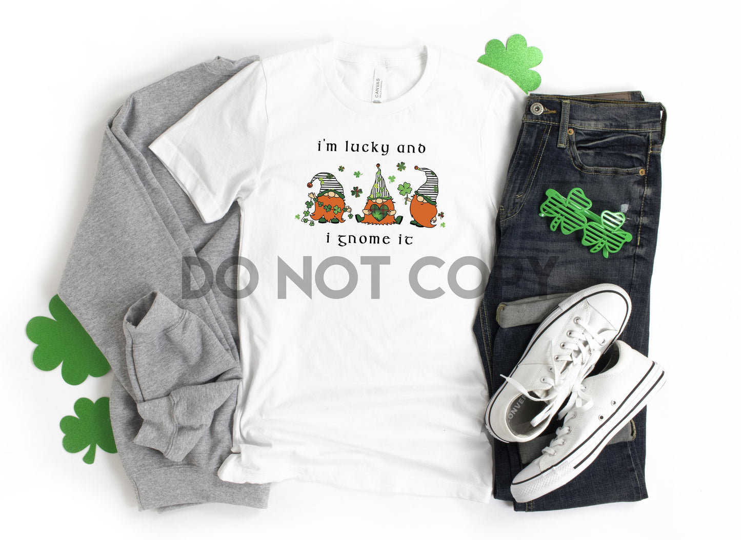 I'm Lucky and I Gnome it St. Patrick's Day Dream Print or Sublimation Print