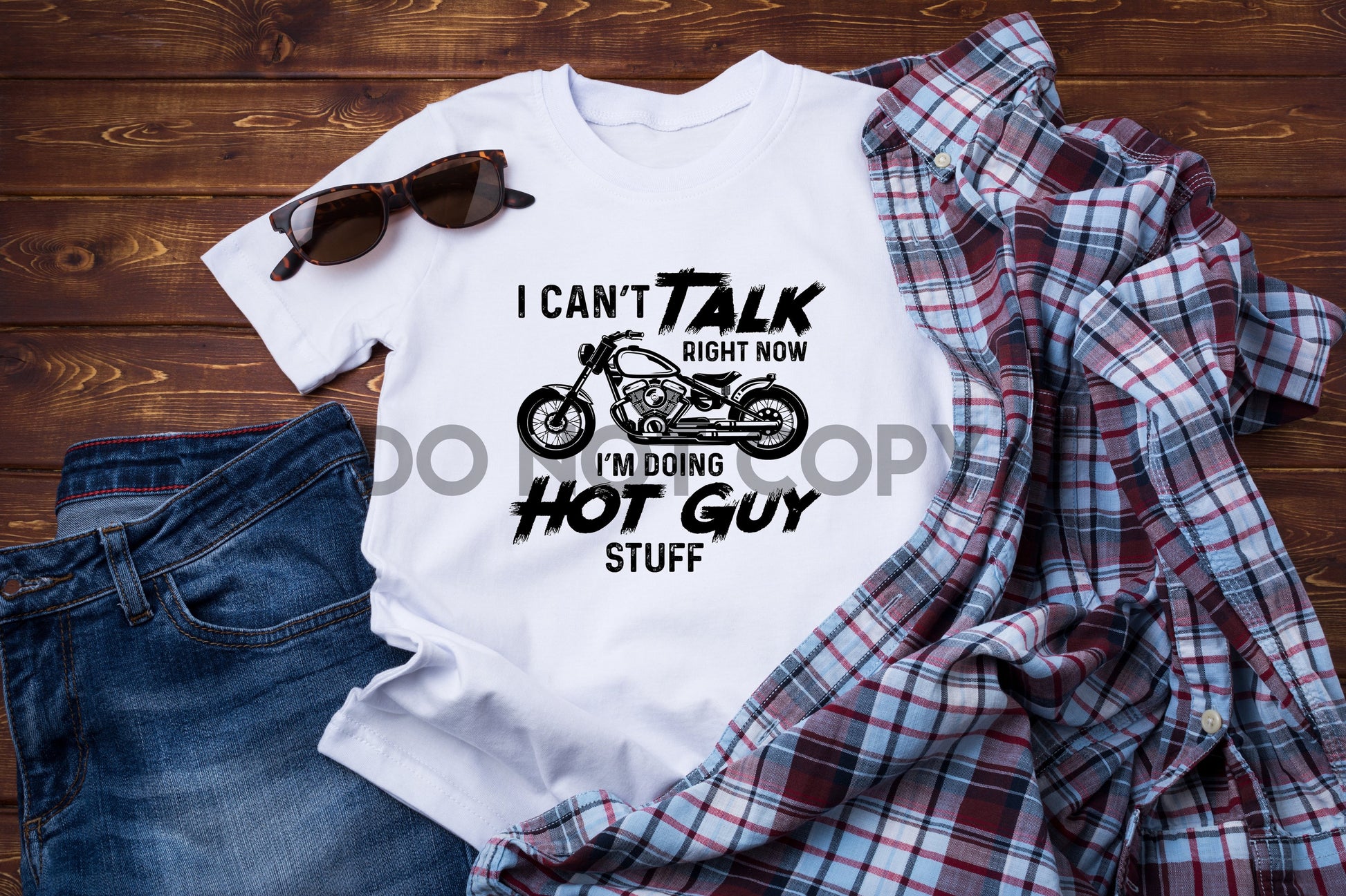 I Can't Talk Right Now I'm Doing Hot Guy Stuff Motorcycle Sublimation –  Puttin on the Printz