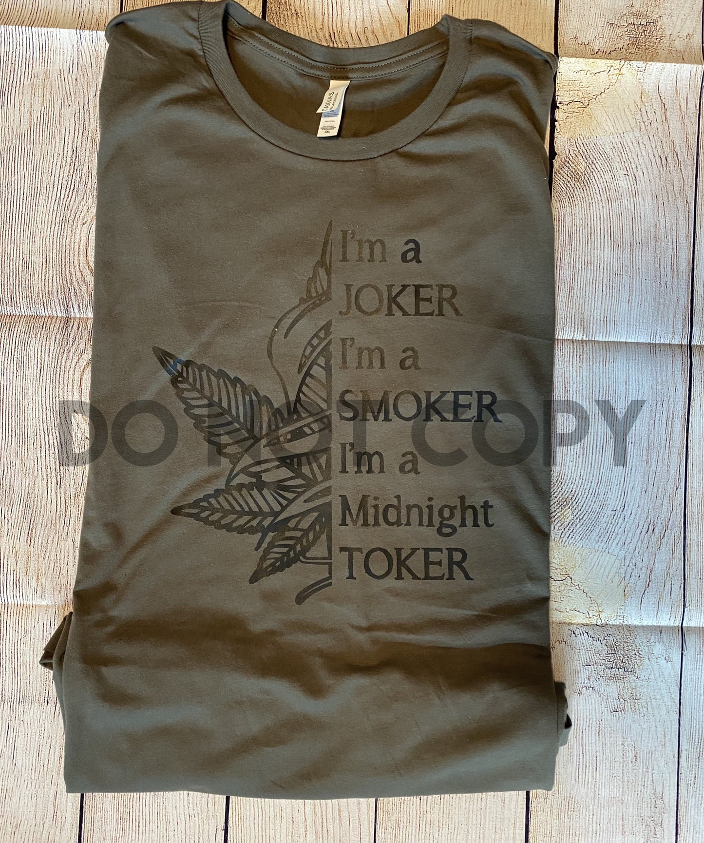 I’m a joker I’m a smoker I’m a midnight toker marijuana leaf lyric fan art Dream Print or Sublimation Print