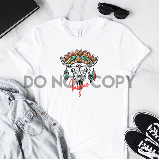 Imagine Cow Skull Sublimation Print