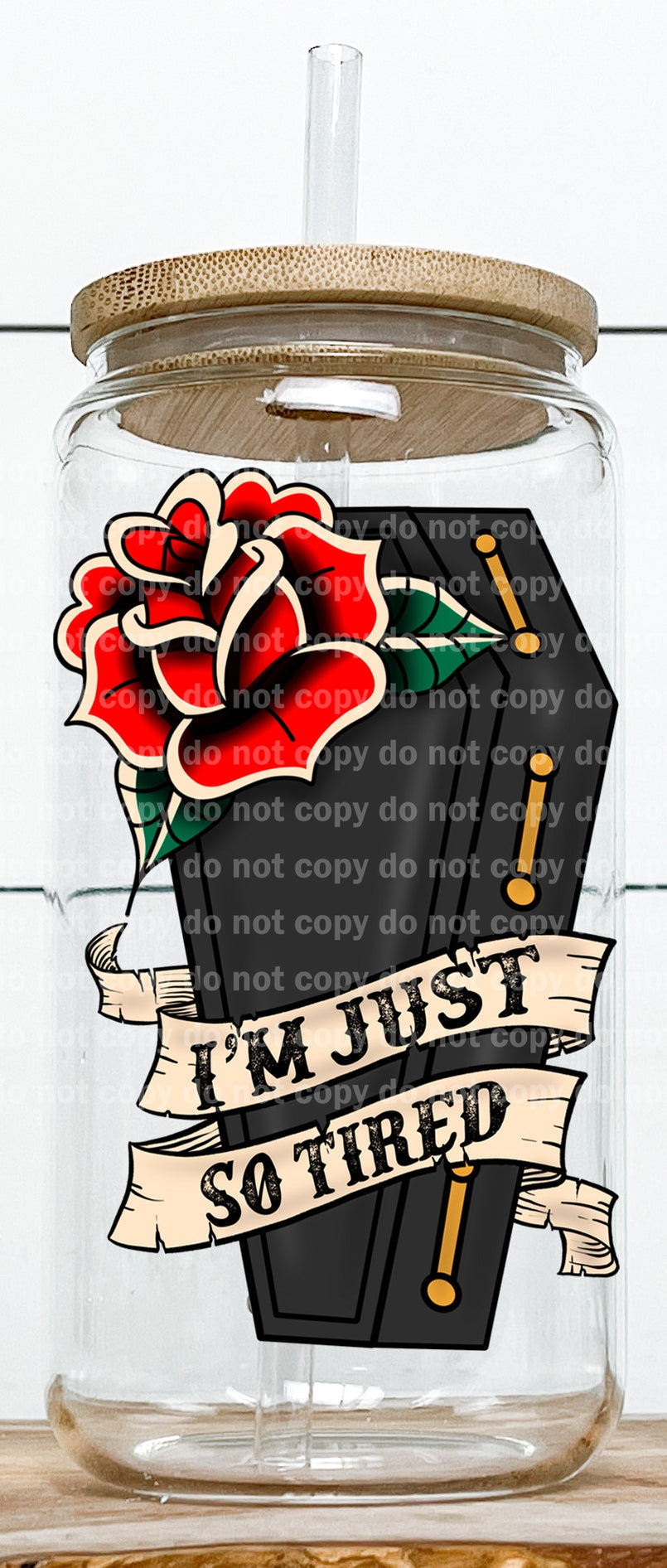 I'm Just So Tired Decal 2.4 x 3.8