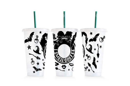 I Smell Coffee Witchy Cup Wrap 24oz Cold Cup Wrap