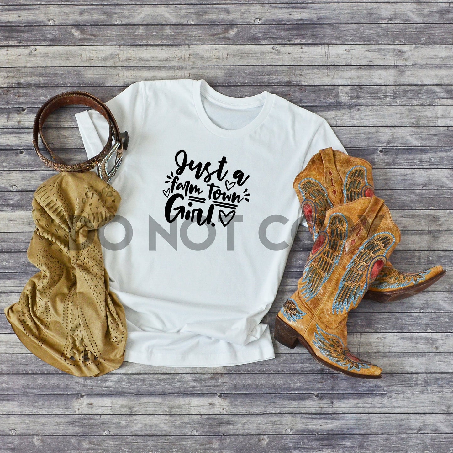 Just a Farm Town Girl Sublimation Print