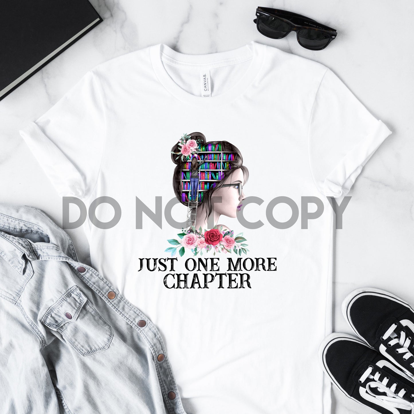 Just One More Chapter Bookworm Dream Print or Sublimation Print