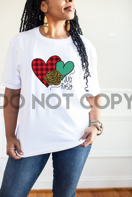 Just Rosy Grouped Hearts Leopard Rose Sublimation print