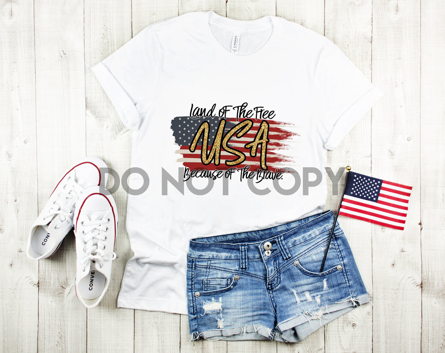 Land Of The Free Because Of The Brave American Flag Sublimation print