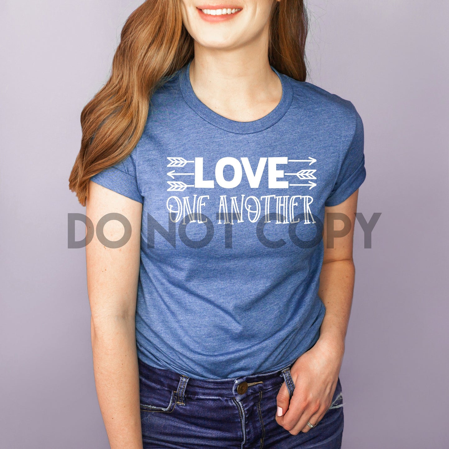 Love One Another one color Screen print transfer