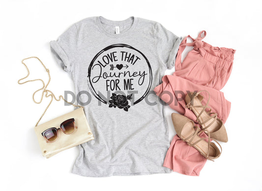 Me encanta ese viaje para mí Cita de Schitt's Creek transferencia de plastisol serigrafía a un color 