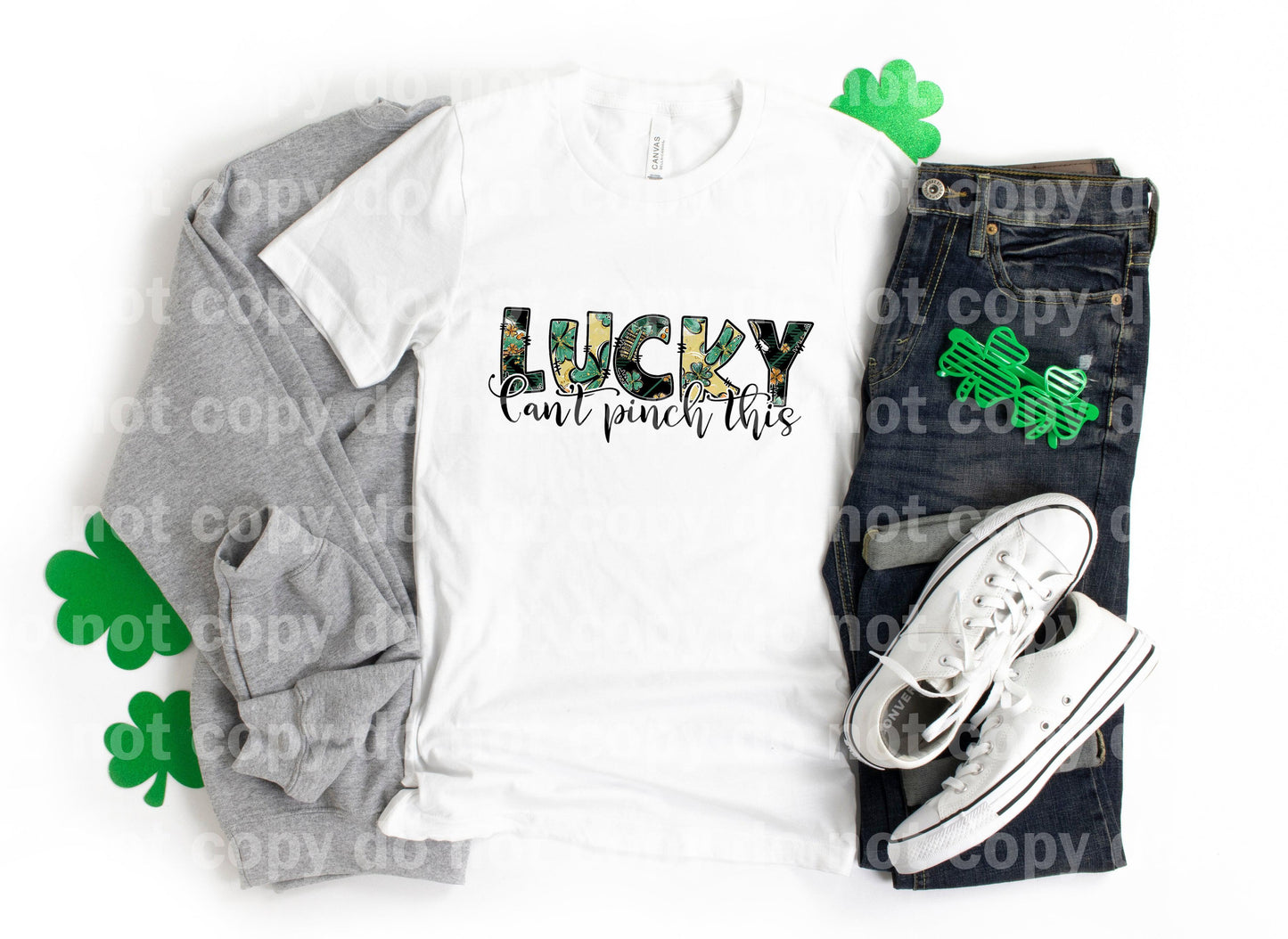 Lucky can't pinch this Sublimation print