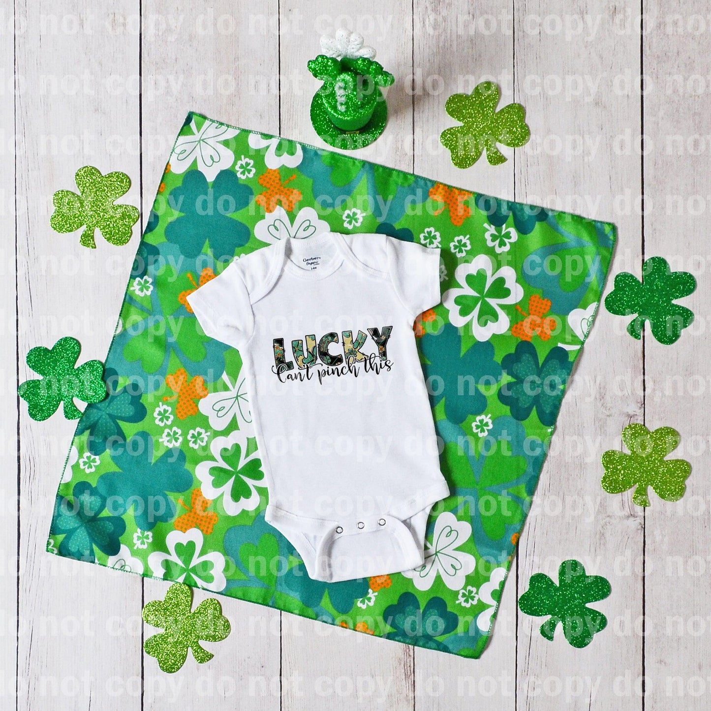 Lucky can't pinch this Sublimation print