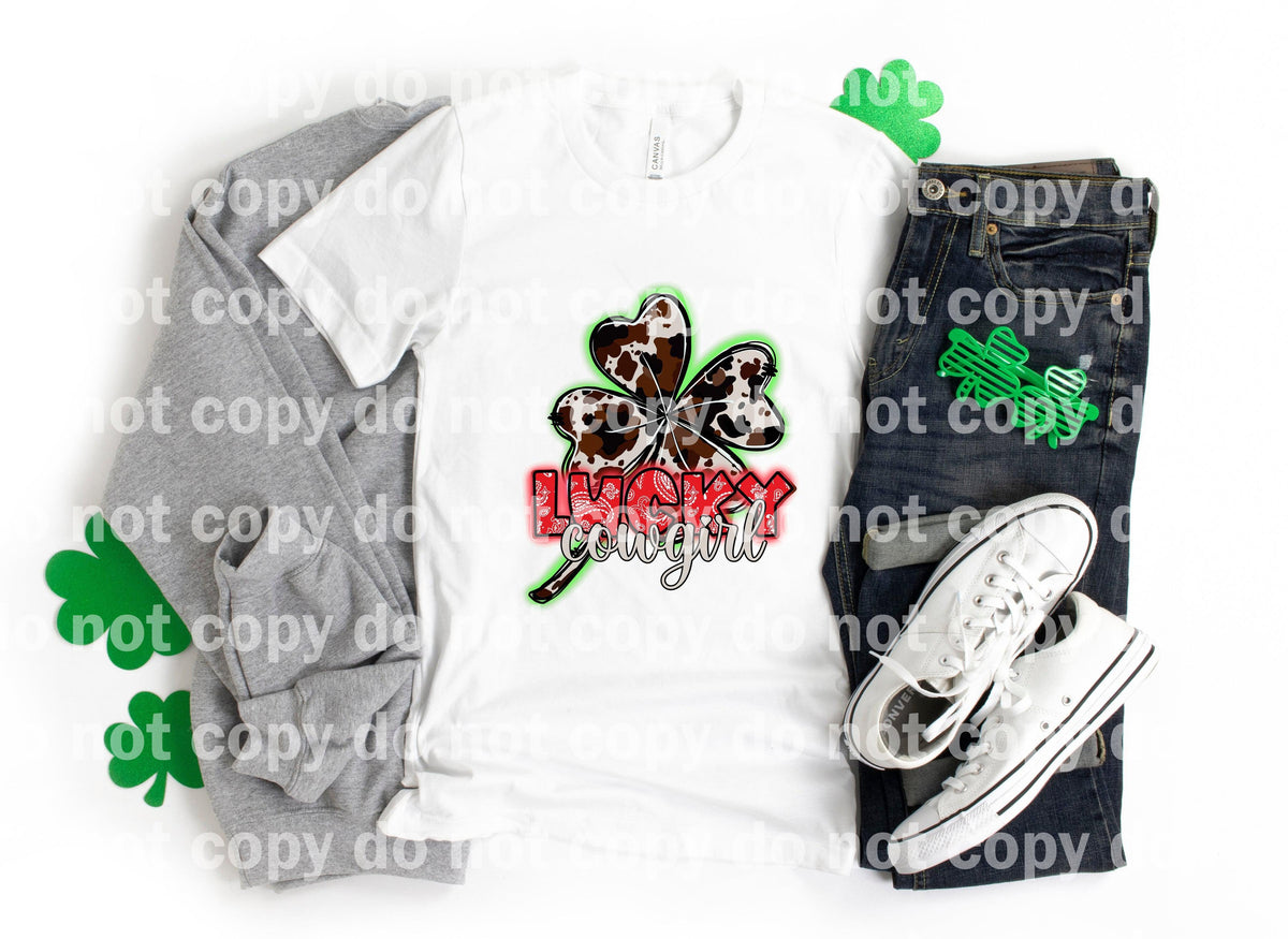 Lucky Cowgirl Leaf Dream Print or Sublimation Print