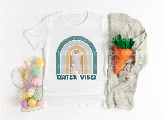 Impresión de sublimación Easter Vibes Bunny Rainbow