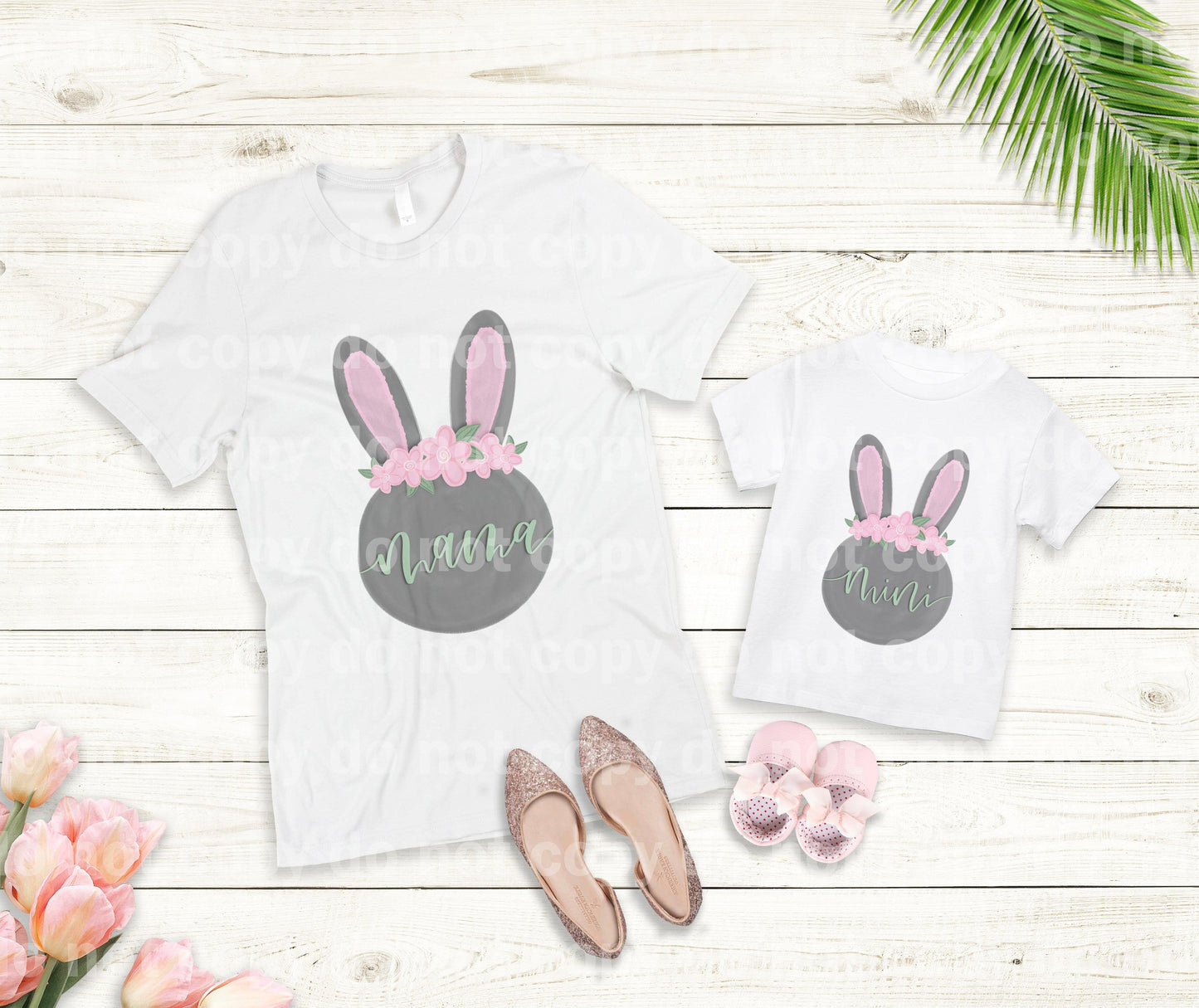 Mama Bunny Head Sublimation Print