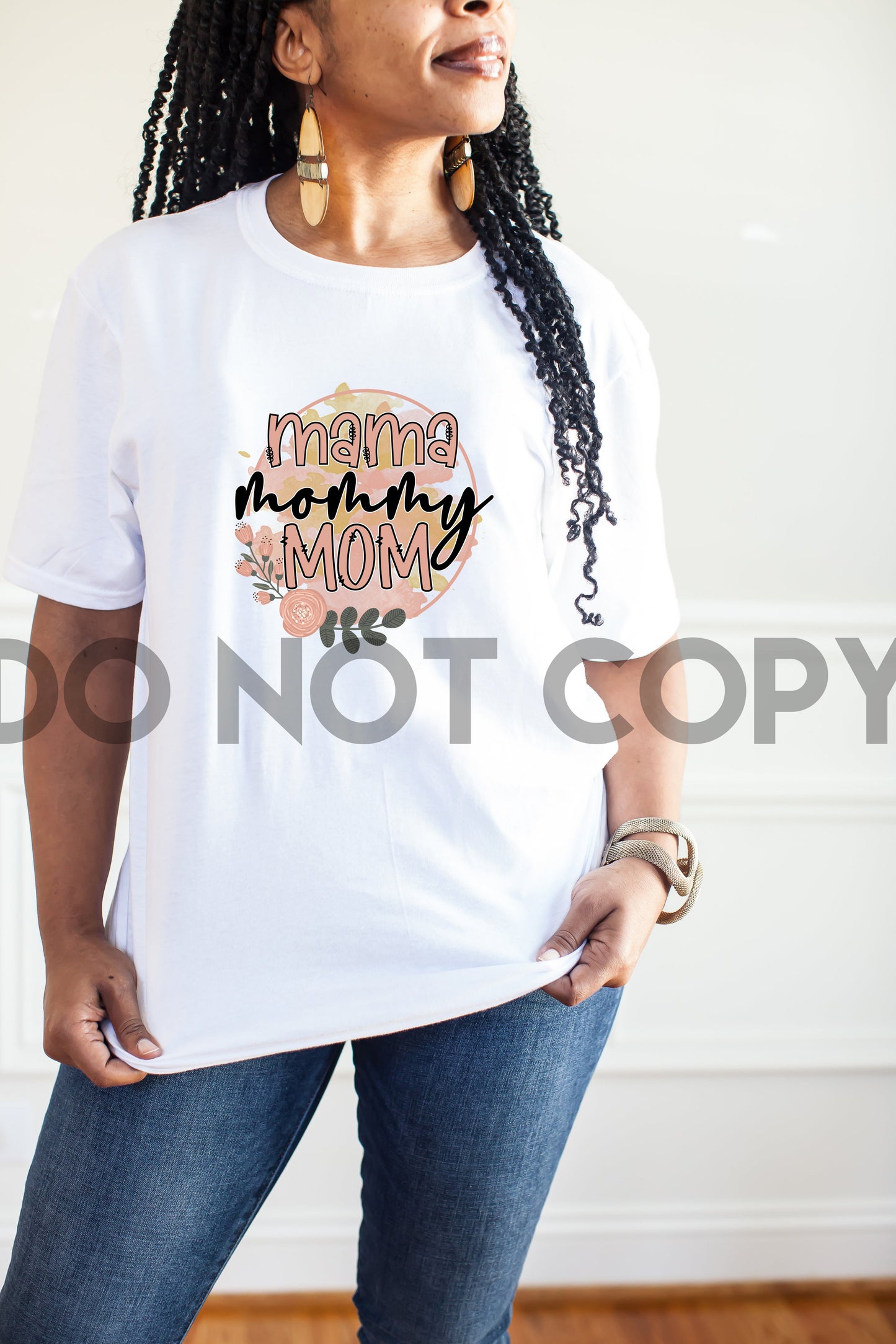 Mama Mommy Mom Pink Gold BG Dream Print or Sublimation Print