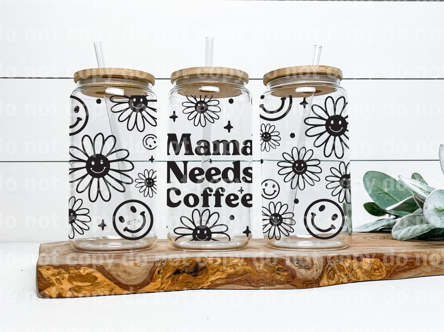 Mama Needs Coffee 16oz Cup Wrap