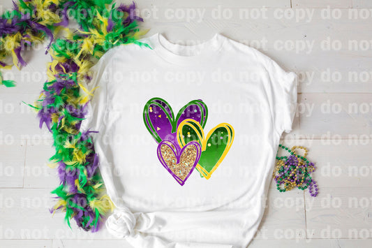 Mardi Gras Hearts Dream Print or Sublimation Print
