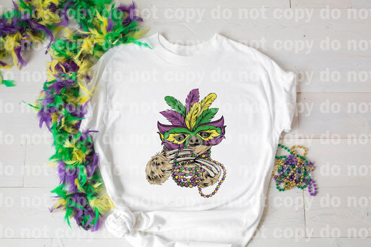 Mardi Grass Sloth Sublimation Print