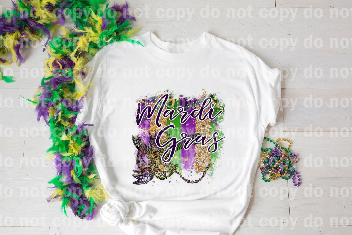 Mardi Gras Brush Stroke Dream Print or Sublimation Print