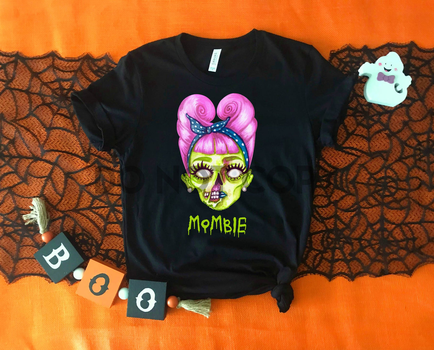 Mombie Zombie mom Halloween full color screen print transfer