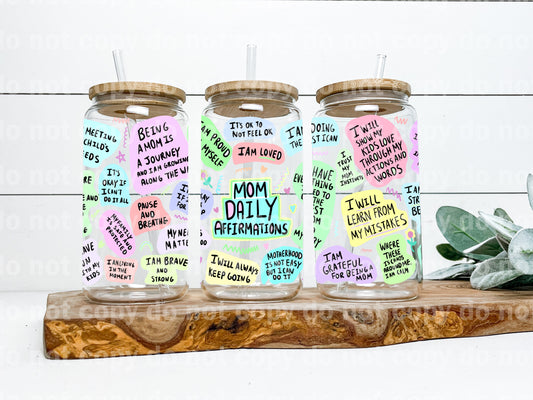 Mom Daily Affirmations 16oz Cup Wrap