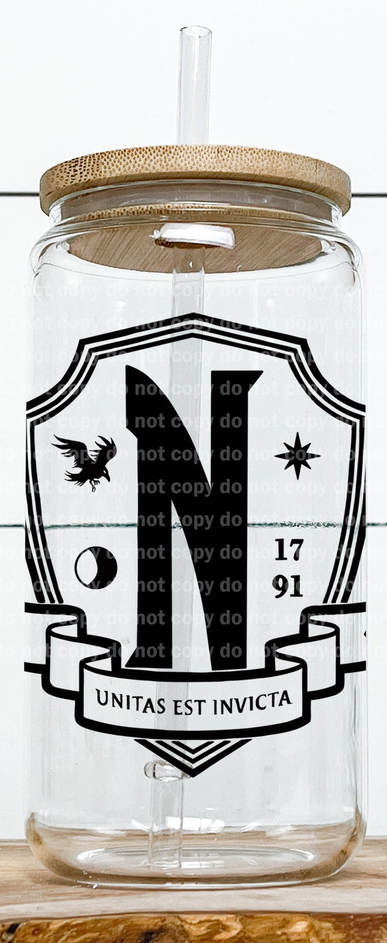 Nevermore Black Logo Decal 4 x 4.4