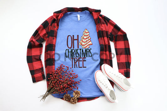 Oh Christmas Tree Plaid Dream Print o Impresión por sublimación