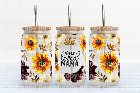 One Loved Mama Floral 16oz Cup Wrap