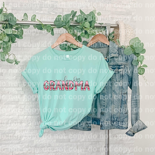 One Loved Grandma Dream print transfer