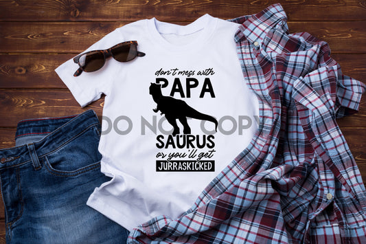 No te metas con Papa Saurus o obtendrás una impresión de sublimación Jurraskicked