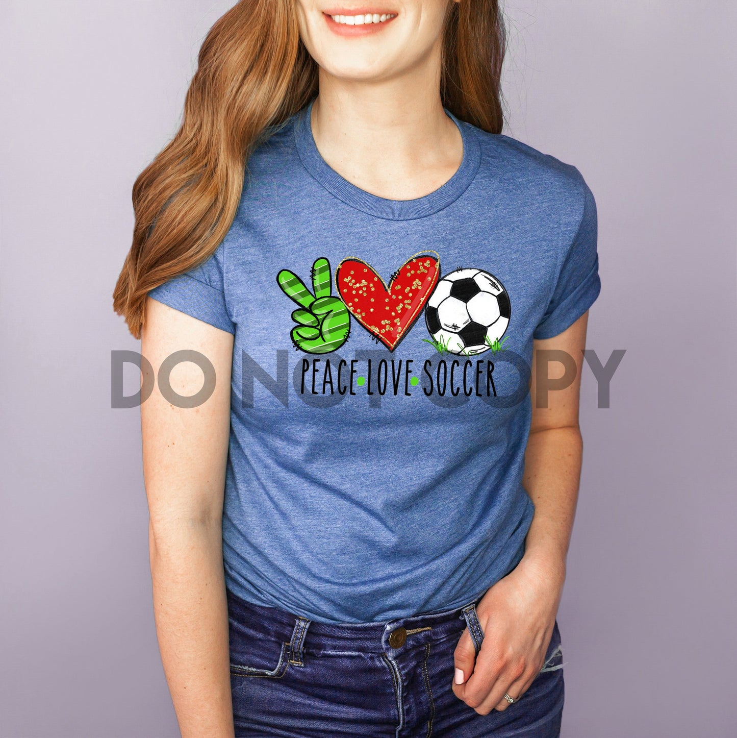 Peace Love Soccer Dream Print or Sublimation Print
