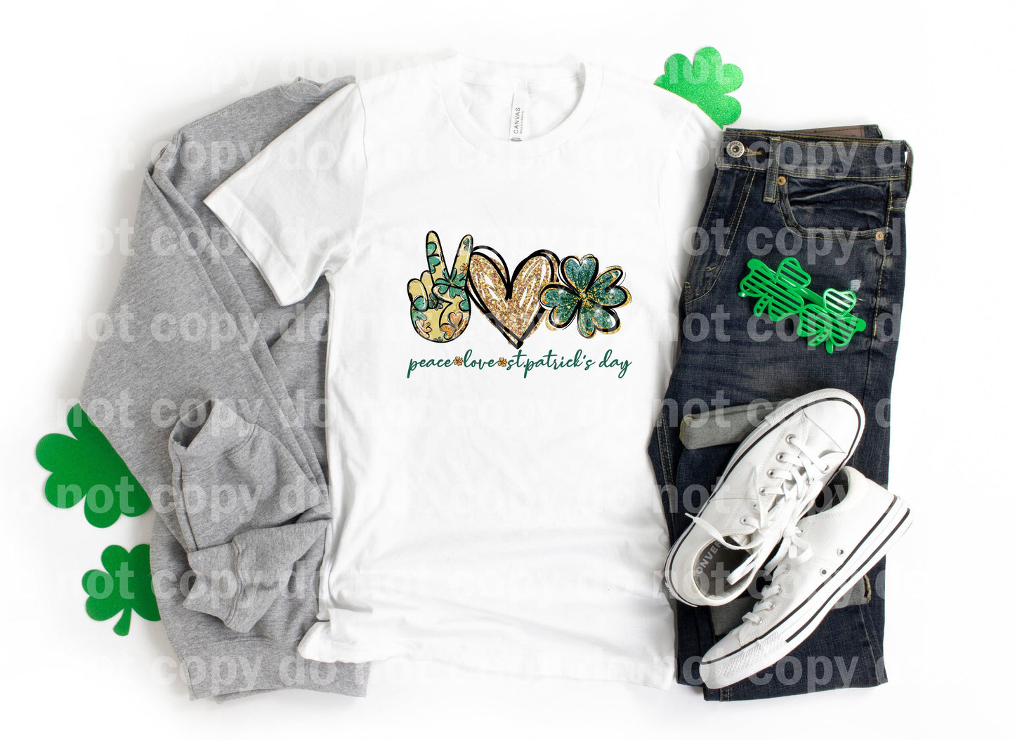 Peace Love St Patrick's Day Dream Print or Sublimation Print