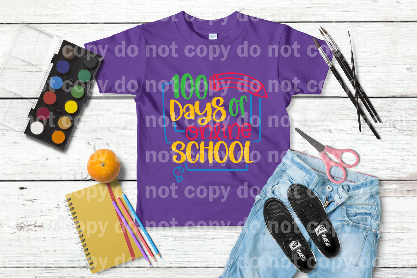 100 Days of Online School Dream Print or Sublimation Print