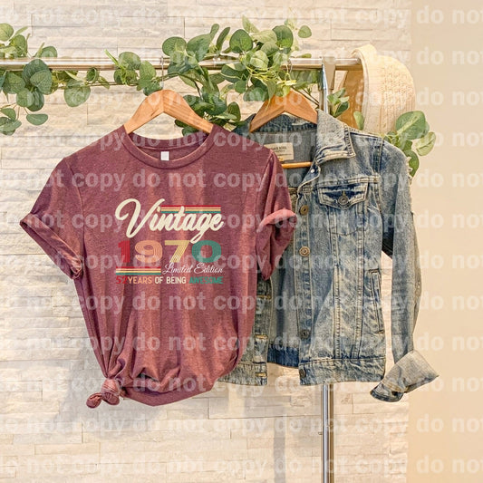 Vintage 1970 52 Years Of Being Awesome Dream Print or Sublimation Print